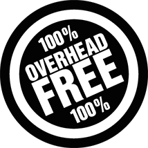 100% overhead free